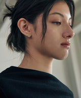 [925 silver] Deux.silver.201 / ミニコートピアス (ゴールド)