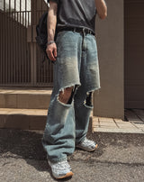 Recluse Funky Damage Balloon Denim Pants