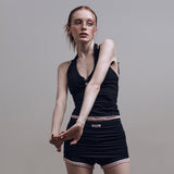 ローズレースホルタートップ [Black]