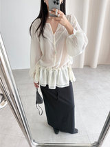 elin string blouse (2color)