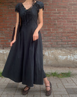 Winder frill long dress