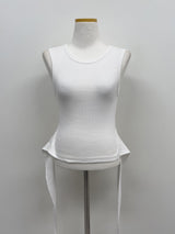 Strap Ribbed Sleeveless