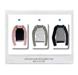 セレナテンセルラウンドネックフォール長袖シースルー長袖Tシャツ 5 colors