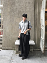 コスヘンリーカラーロールアップTシャツ