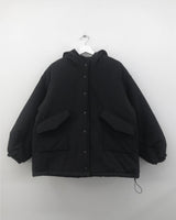 マットスナップフーディドパッディドジャケット (2 Colors)