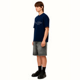 Miss Baker エンボニードルTシャツ ネイビー(MAN)