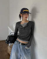 Molly Layered Button Long Sleeve