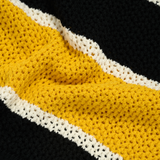 25SS OVERSIZE STRIPE SHORT SLEEVE KNIT YELLOW