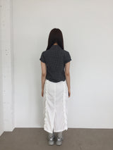 Border frill pencil skirt (2color)