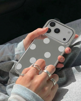 dot white mirror case