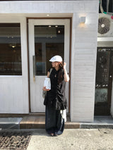 moshi summer denim wide pants