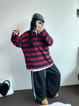 トラック3 ラインバルーンナイロンパンツ 🎀🩷🤍🖤🧸6カラー