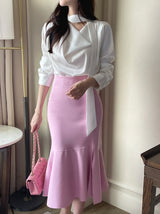 Nezu Span Slit Mermaid Skirt