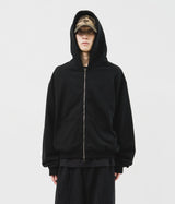(MADE) neWave Short Zip Hoodie_Black