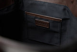 HANDLE BAG DARK BROWN