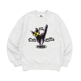 HENSHIN CAT SWEATSHIRTS-LIGHT MELANGE