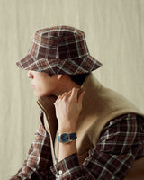 Stranger Classic Fit Cotton Embroidery Long Sleeve Shirt (Brown Check)