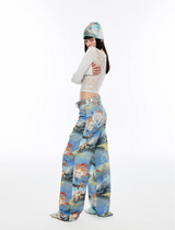 IN STOCK | Angel kitten straight wide pants
