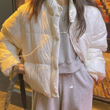 gelato pastel cropped padded jacket