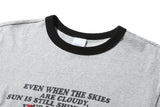 Cloud Neck Expression Tee (Grey)