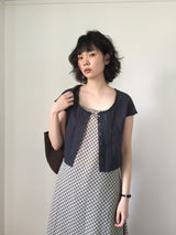 Nina lace pin tuck blouse (2color)