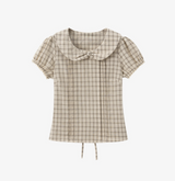 Avena Pintuck Collar Blouse