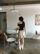 チャンキーリネンブーツ (1color)