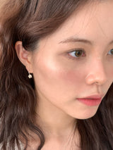 [MADE]ハートフラワーピアス (アンバランス 2ps)