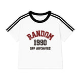 1990スターバースト トラック クロップ Tシャツ(5color)