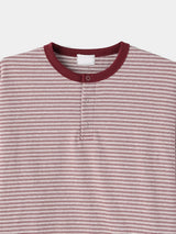 ダンストリップヘンリーTシャツ