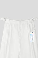 ASCLO クールエバーサイドバックルリネンデニムスラックス (3color)