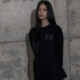 FFレタリングロングスリ－ブ (BLACK) F25ZB022