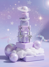 [SNSD Taeyeon Piercing] Love Planet Huggies Piercing - Silver Color