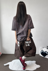Cake Check Button Collar Short Sleeve Shirt 2 COLORS