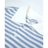 PEANUT STAIN - オールド マネー ブルー ライン ボクシー オーバーサイズド ロングスリーブ Tシャツ