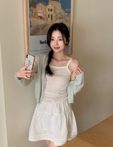 Dot Square Layered Sleeveless (3color)