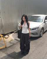 Cubic twisted sleeveless