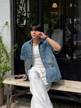 Edun linen wide banding pants