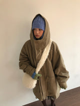 Shearling Overfit Cotton Field Jacket (2 Colors)