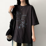 ティニ レタリング オーバーサイズフィット ショートスリーブ Tシャツ