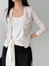 breeze button cardigan