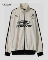(UNISEX) Velour Track Jersey Jacket