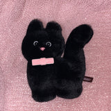 Kitty Fork Doll Keyring (black)