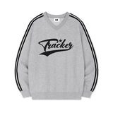 TRACKER SPORTY TRACK V-NECK OVER FIT SWEATSHIRT (4color)