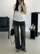 Amélie Shirred Wrap Blouse
