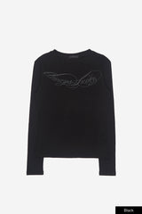 サティスファイレタリンググラフィックTシャツ