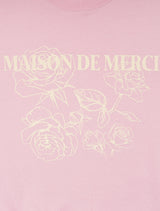 UNISEX Rose Embossed Blouse Regular Fit Sweatshirt Pink (FCF1TS328M)