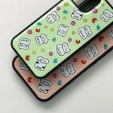Cat World Light green Epoxy Phone Case