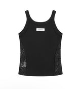 LUCIA LACE PANEL SLIM SLEEVELESS (3COLOR)