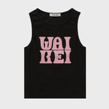 Logo applique sleeveless